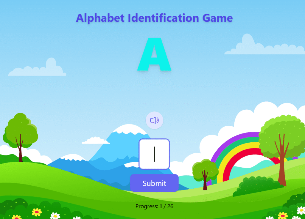 Alphabet identification for toddlers – fun ABC learning game for young children.