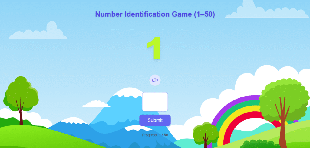 Counting game for toddlers with colorful numbers and interactive learning elements